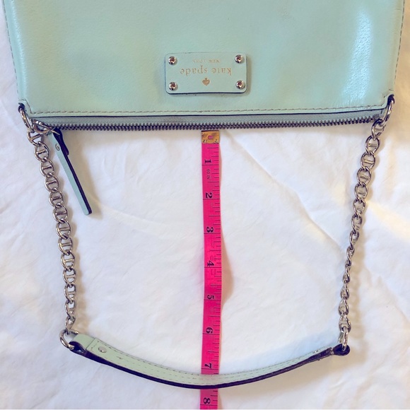KATE SPADE Robins Egg Blue Leather Shoulder Bag - Picture 10 of 13